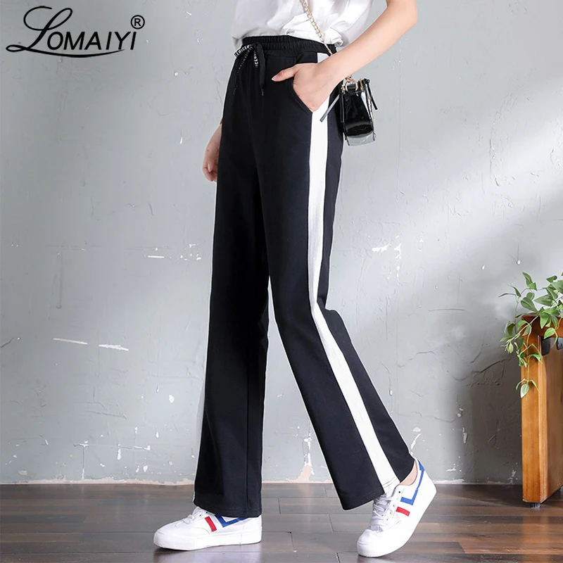 wide leg walking trousers