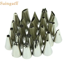 Прямая Высокое качество большой нержавеющая сталь Обледенение Трубопроводы Сопла Кондитерские Советы Набор для украшения торта