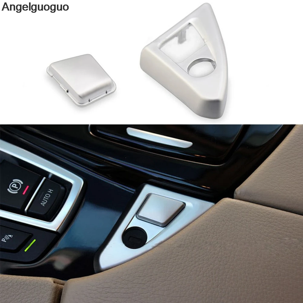 Angelguoguo for BMW 5 series F10 F18 2011-2017 Chrome ABS Center Console Armrest Box Switch Buttons sequins cover trim