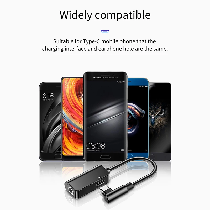 Baseus Elbow USB Type C Adapter for Huawei P20 Pro 2 in 1 USB C to 3.5mm Jack Charging Cable Headphones Adapter for Xiaomi 6 8 Baseus Elbow USB Type C Adapter for Huawei P20 Pro 2 in 1 USB C to 3.5mm Jack Charging Cable Headphones Adapter for Xiaomi 6 8