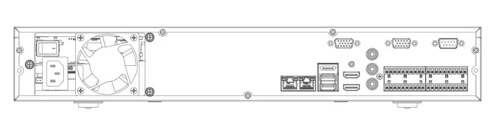 Dahua 4K NVR NVR5416-4KS2 16ch& NVR5432-4KS2 32ch& NVR5464-4KS2 64ch& без POE портов сетевой видеорегистратор