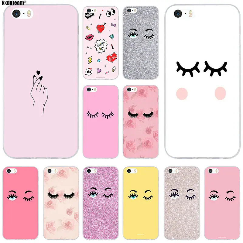

Chiara Ferragni Eyes Soft Silicone TPU Transparent Phone Cases for iPhone 6 6S 7 8 Plus 4 4S 5 5S 5C SE X Coque Fundas Shell
