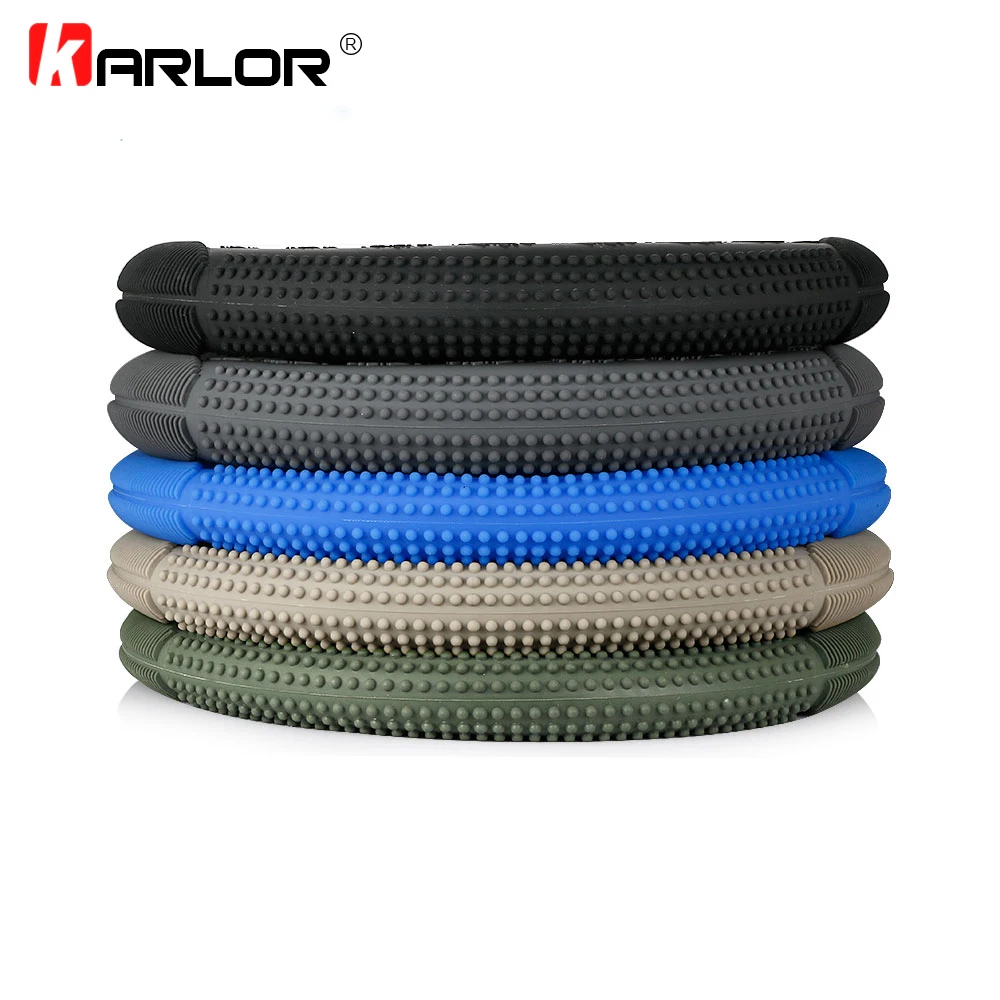 Goedkoop 38 cm Zachte Siliconen Multicolor Anti Slip Auto Stuurhoes Universele Anti slip Ademend Silicagel Auto wiel Cover