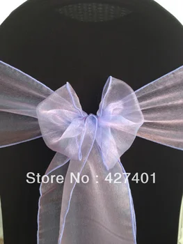 

High Quality Lilac-Purple Organza Sash / Organza Chair Bow For Wedding Event & Party Decoration