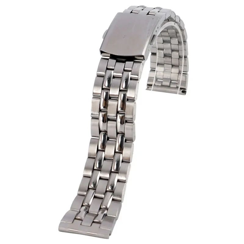 

Fashion 18/20mm Stainless Steel Watch Band Strap Bracelet Link Silver Replacement + 2 Spring Bars For Clock Hours