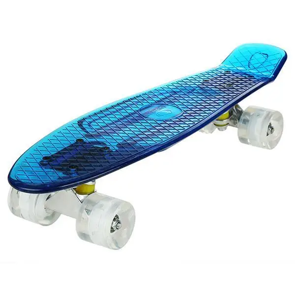 

2019 cheap boards for sale complete Skateboard 22'' Retro Mini Skate long board cruiser longboard wheels led lights