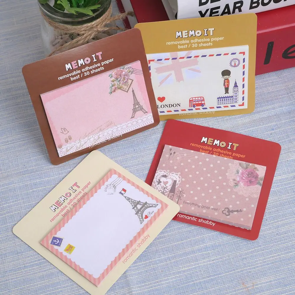 

Cute Retro Occident City Building Memo Pad Sticky Note Page Marker Planner Student Gift School Office Supply