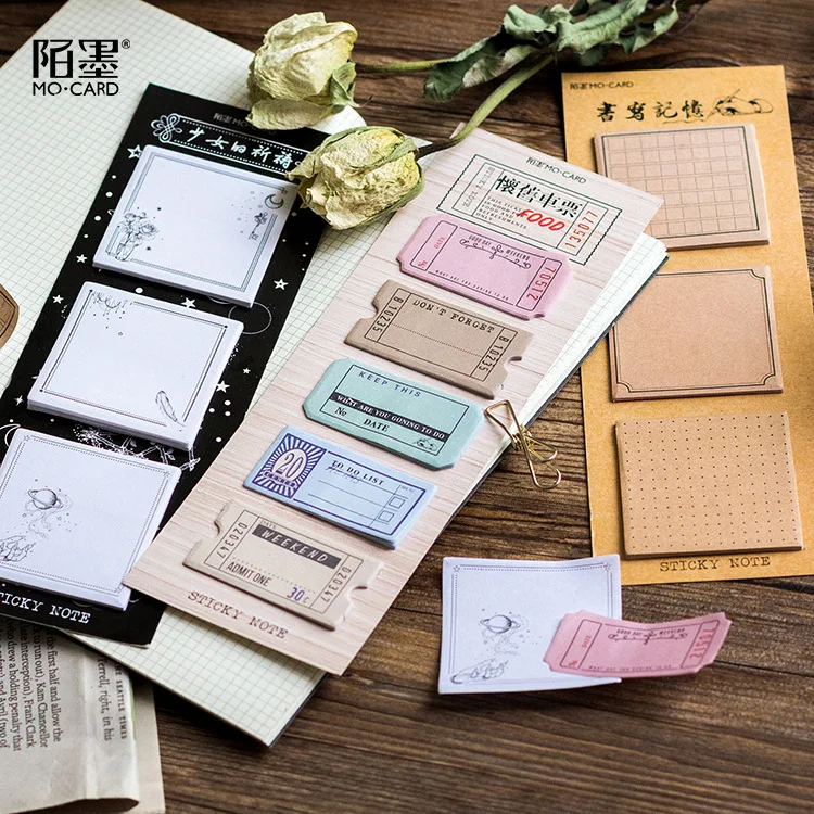 

60 Sheets Sticky Note Time Manage Sticky Memo Leave Message Deco Bullet Journal DIY Planner School Office Supplies Stationery