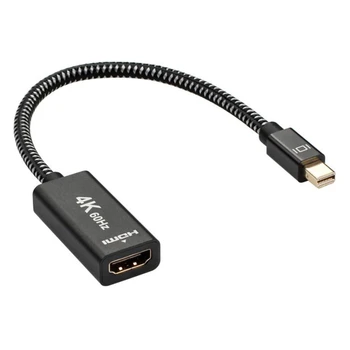 

20CM Mini DP to HDMI Adapter Mini DisplayPort Cable mini Display Port male to HDMI female 4k Converter connector for MacBook TV