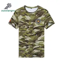 Военная тактическая футболка, хлопковая камуфляжная футболка, мужская уличная спортивная футболка, для кемпинга, туризма, с коротким рукавом, армейские футболки