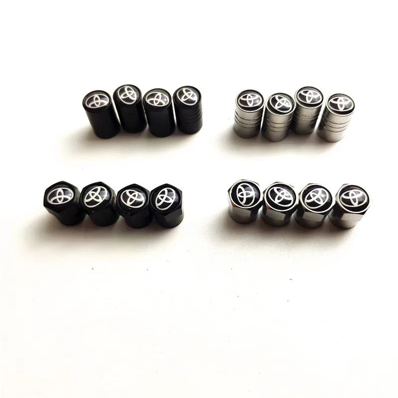 

Car Styling Car Wheel Tire Stem Covers Valve Caps Case For TOYOTA Camry Highlander Prado Land Accessories Automobiles