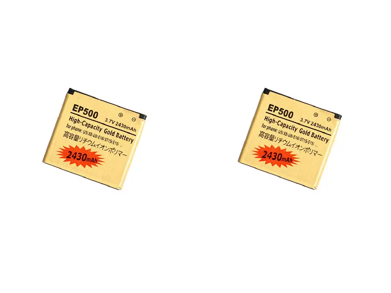 Seasonye 2 шт./лот 2430 мАч EP500 Золотая сменная батарея для Pro W8 WT18i ST15i E15i SK17i E16i Mini X8 X8i X7 U5i +