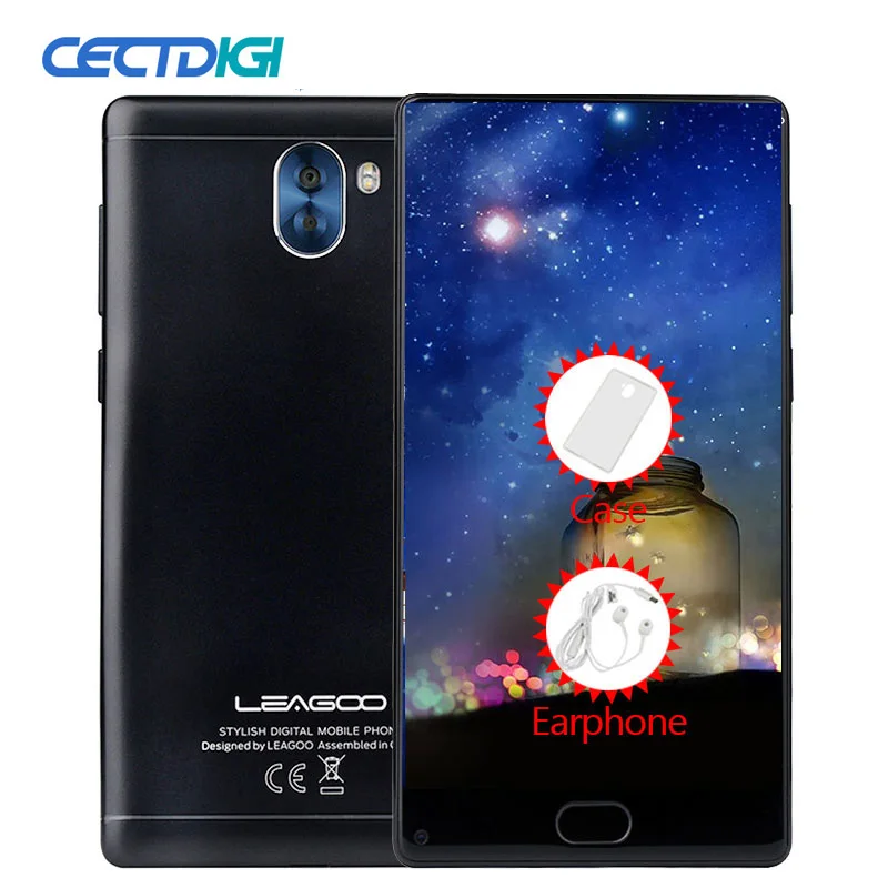 3 ГБ ОЗУ 32 Гб ПЗУ Leagoo Kiicaa Mix 5,5 дюймов полноэкранный Смартфон Android 7,0 MTK6750 Восьмиядерный передний мобильный телефон с отпечатком пальца