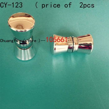 

Shower Door Handle/Knob Polished Chrome Plated Finish Ridged Shaped Modern