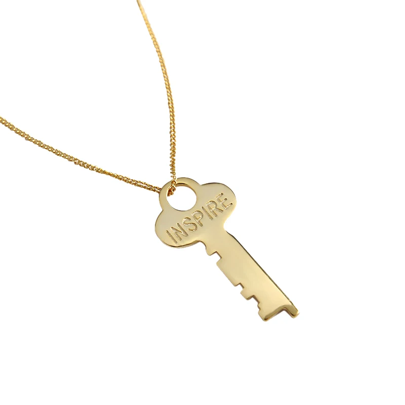 

Fashion n INSPIRE Letter Key 925 Sterling Silver Necklace