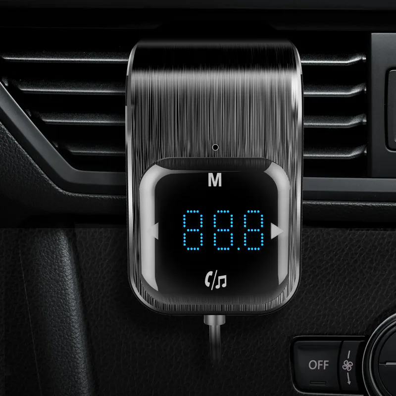 CDEN Car MP3 Player Bluetooth Receiver Handsfree Phone Car FM Transmitter USB Charger TF Card Music Player Touch Button