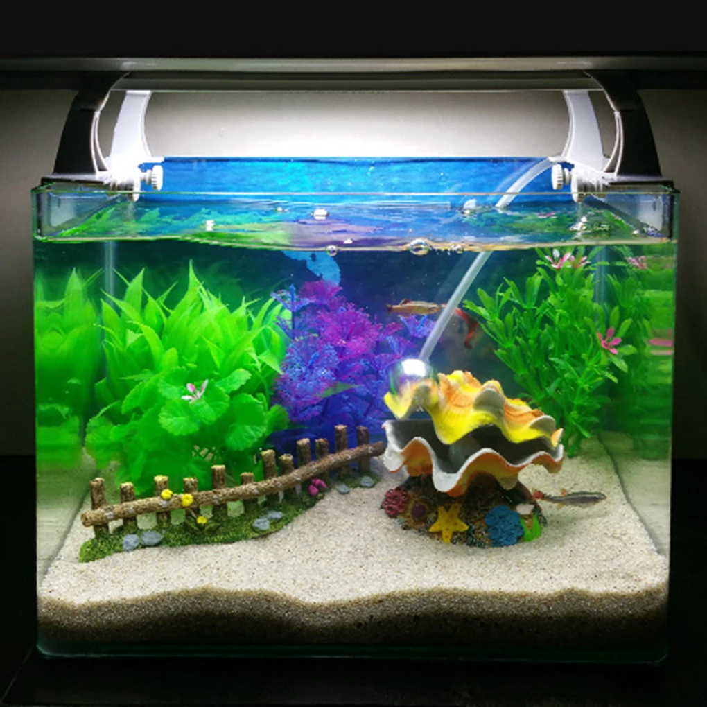 Уникальный дизайн украшения аквариума аквариум воздушный пузырь гребешок украшения с дизайном «ракушка» аэрационный насос