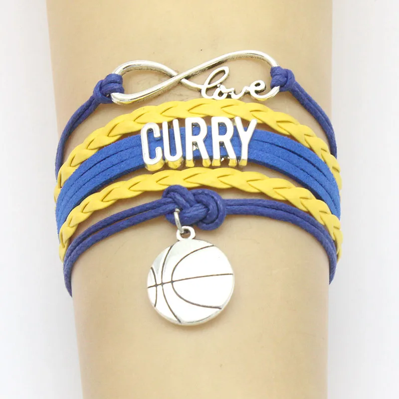 Баскетбольные браслеты Infinity Love CURRY спортивный круглый подвесной амулет плетеные