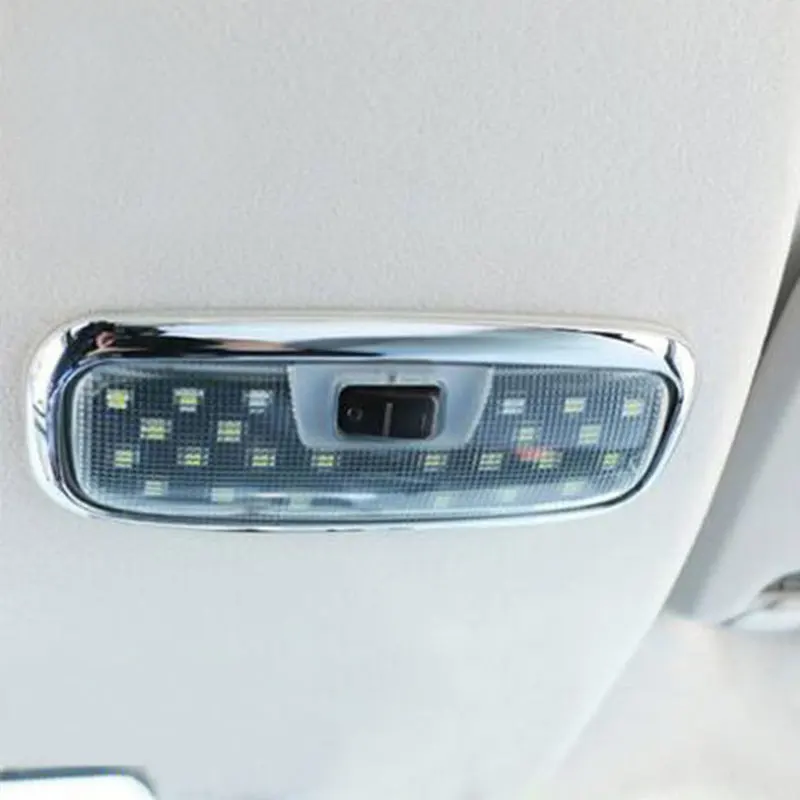 Zlord ABS хромированная лампа для чтения, рамка, накладка, Наклейка для Ford New Fiesta MK7 2009-2012 2013 аксессуары
