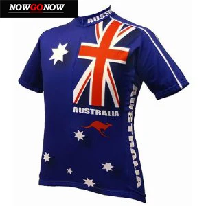 Велоспорт Джерси Австралия белый и зеленый и золотой и синий велосипед одежда мужская с коротким рукавом Одежда наружная дорога велосипедные рубашки анти-пот быстрый сухой - Цвет: men jersey