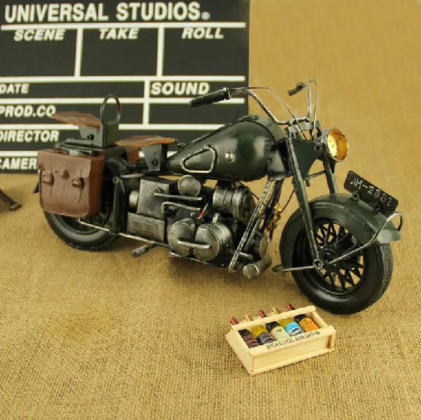 Hand Made Tin Model Retro Classic Harley Davidson Craft Desktop Display Quality Art Work Home Hand Made Tin Model Retro Classic Harley Davidson Craft Desktop Display Quality Art Work Home