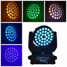 6 шт./лот 36*18 Вт RGBWA UV 6 в 1 светодиодный светильник с подвижной головкой 19 DMX каналов 36x18 Вт Светодиодный светильник с подвижной головкой