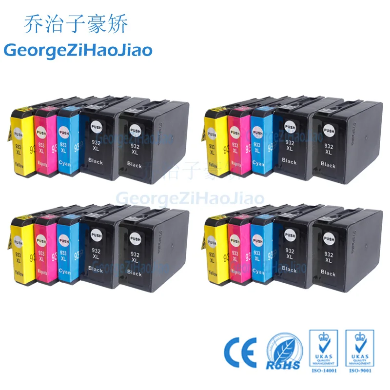 

20pcs 932XL Compatible for HP 932 XL 932 Refillable Ink Cartridges for HP932 Officejet 6100 6600 7612 7510 7512 Printer