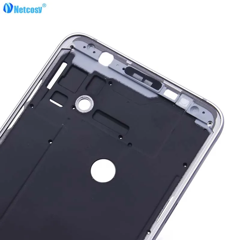 Netcosy Серебряная средняя рамка пластина корпус крышка для Samsung Galaxy J7 j710 запасные части