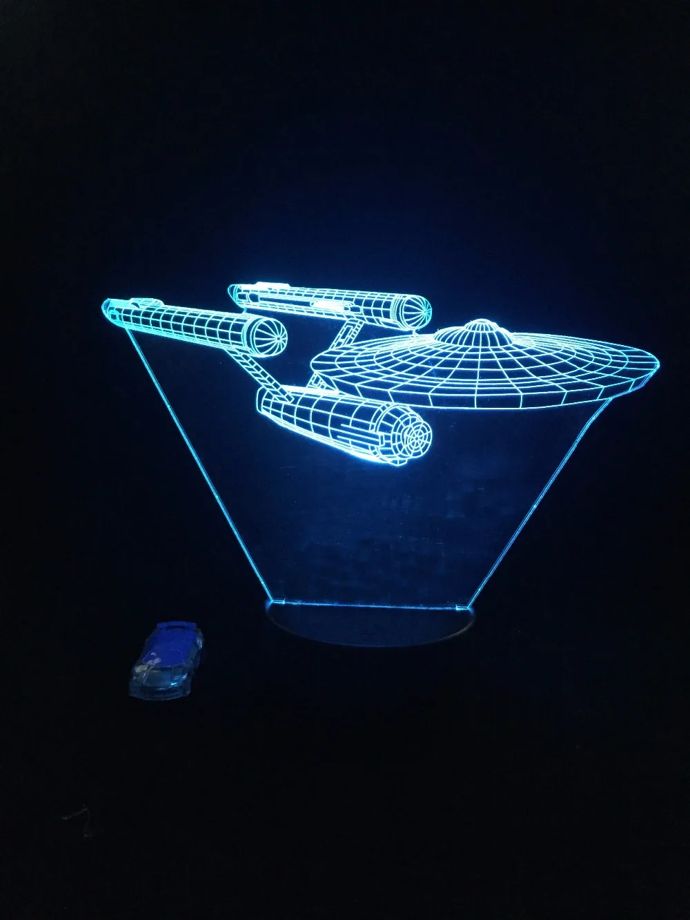 

Star Wars Spaceship Trek 3D Lamplight LED USB Mood Night Light Multicolor Touch Remote Change Table Lamp Luminaria Mesa Children