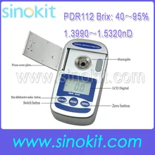 Карманный Цифровой рефрактометр 40-95% Brix и 1,3990-1.5320nD PDR112