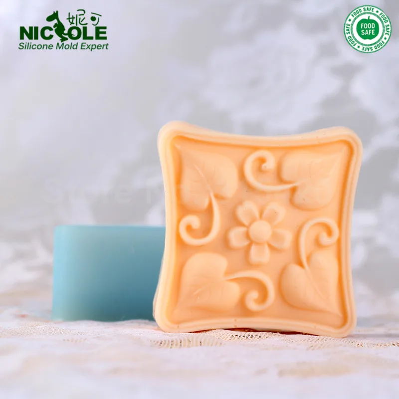 Nicole R0305 Custom Silicone Soap Molds,Flower Silicone Soap Forms,Mold