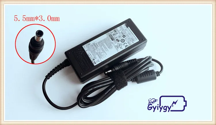 60 Вт AC адаптер Зарядное устройство для SAMSUNG NP300E7A NP300E5Z NP450R5G источник питания GT8600