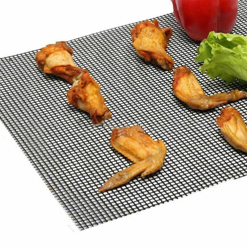 BBQ Mesh Grill Mat Non Stick Grilling Mat for Outdoor Picnic Camping 66CY