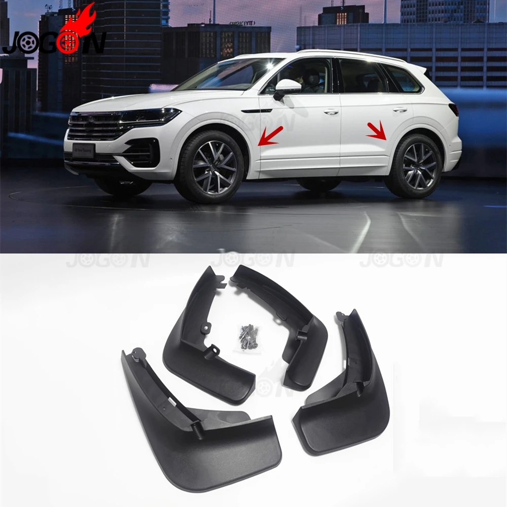 

For Volkswagen Touareg MK3 2018 2019 Car Front & Rear Mud Fender Flaps Splash Guard Mudflaps Anti Dust Protection 4pcs