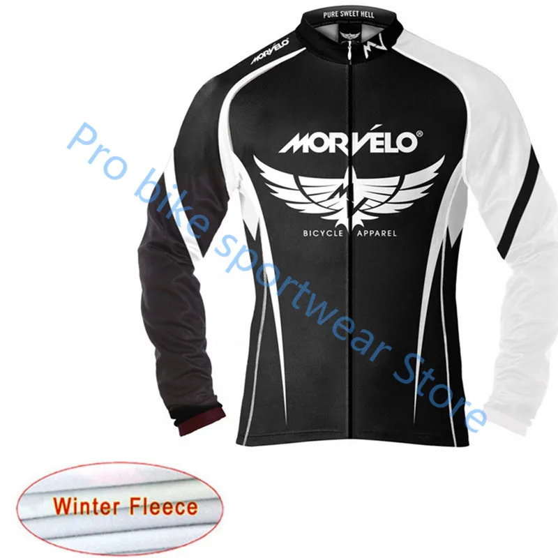 Morvelo зимняя одежда с длинным рукавом Термальность флис Pro team Велосипеды Джерси гоночный велосипед горный велосипед Костюмы Майо Ropa Ciclismo C20