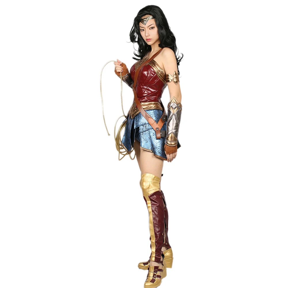 X COSTUME wonder woman косплэй костюм супергероя Женская Прохладный из искусственной кожи