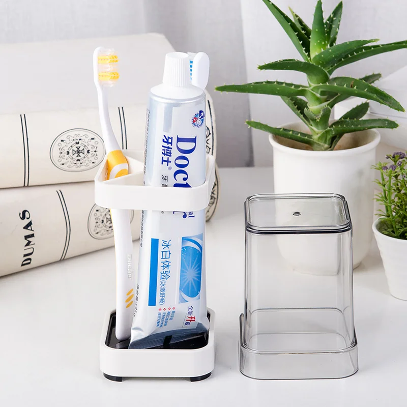 Creative Bathroom Supplies Wash Set Toothpaste Tumbler Toothbrush Holder Plastic Bathroom Accessories Free Shipping