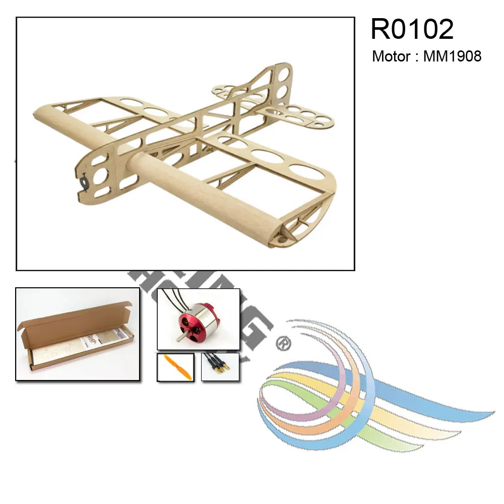 Самолетик из пробкового дерева модель GEEBEE 600 мм размах крыльев набор из пробкового дерева деревянная модель/деревянный самолет для нового ручного здания - Цвет: R0102