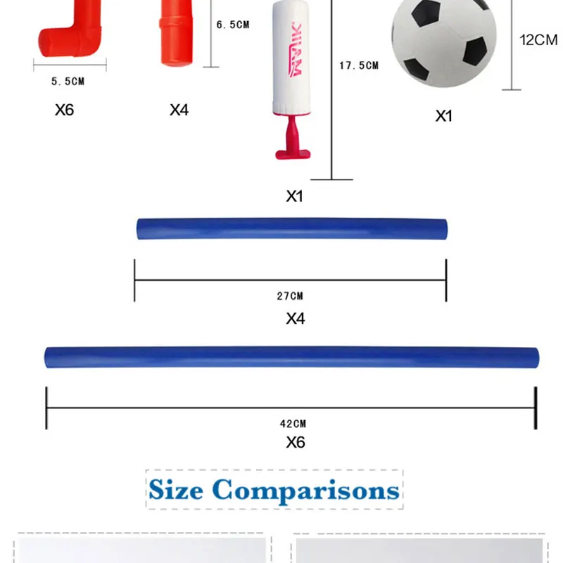 Большой футбольные ворота игрушка набор для детей Малыш открытый пластик надувной шар Крытый Анти Стресс спортивные игры детские с насосом