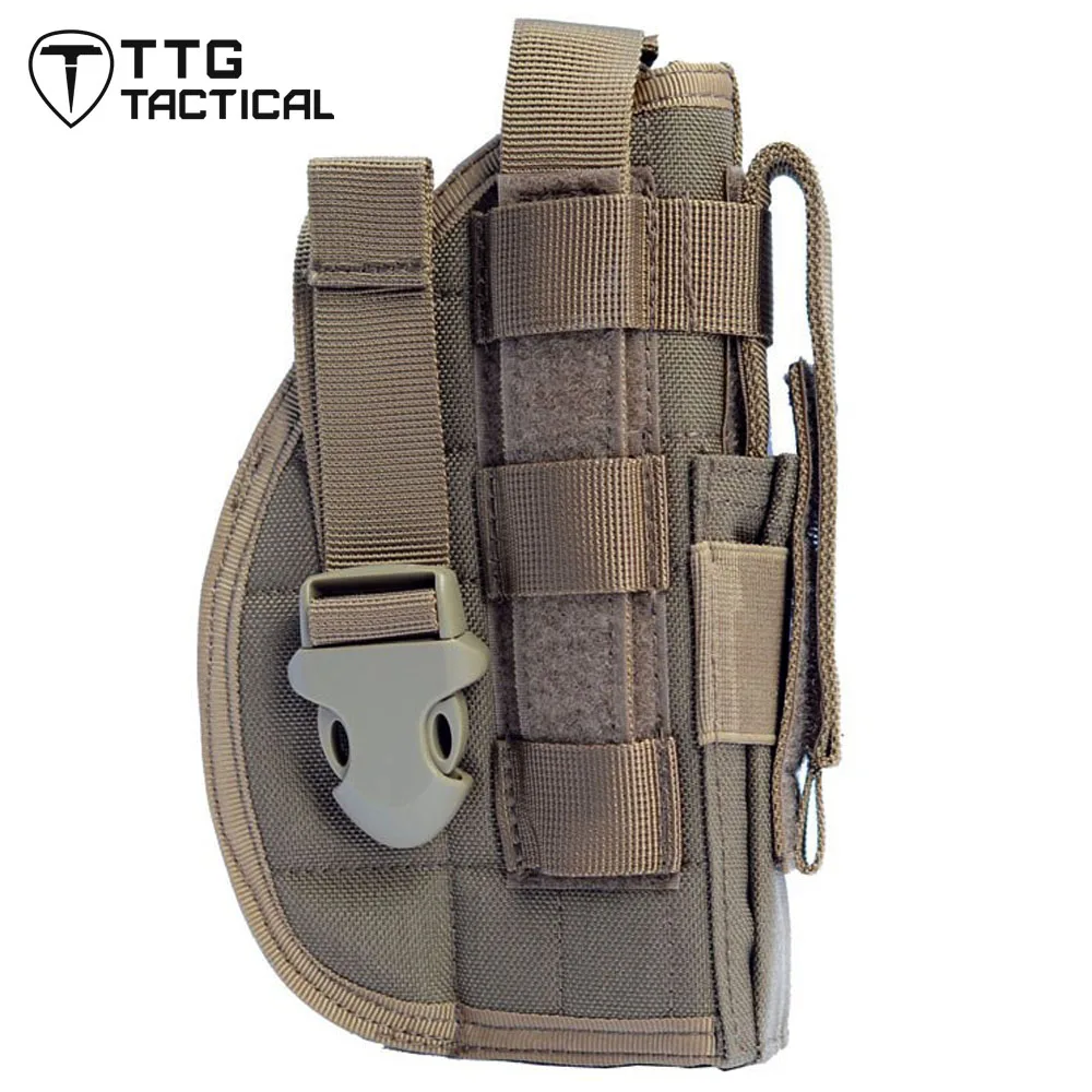 TTGTACTICAL Right Hand Tactical Leg Gun Holster Molle Modular Pistol