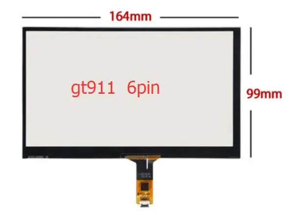 7 inch 165*100mm 164*99mm GT911 6pin capacitive touch screen usb control card raspberry pie Windows 8 10 free drive | Компьютеры и