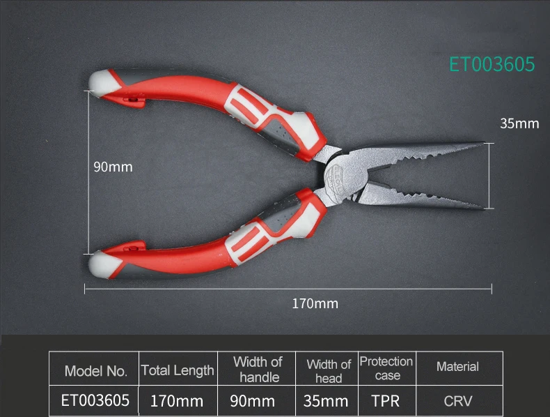 ELECALL плоскогубцы длинный нос кусачки кабельный провод боковой резак режущие кусачки плоскогубцы ювелирные изделия ручные инструменты