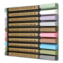 Металлик Маркеры Ручка для рок Краски ing-средний точка, металлик Цвет Краски маркеры для Керамика Краски ing, карты решений, 10 Цвета