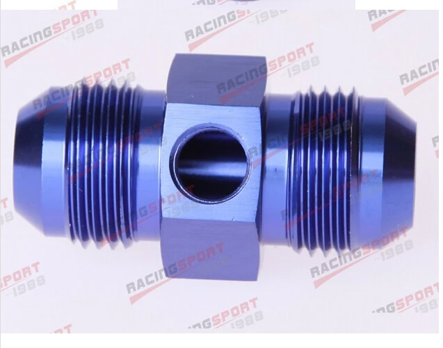 

4AN AN -4 to -4AN FUEL PRESSURE GAUGE FITTING ADAPTER 1/8" NPT BLUE