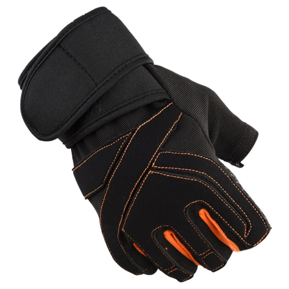 2019 Men and women summer half finger gloves breathable non-slip wear weightlifting sports riding half finger gloves 40M22 (15)