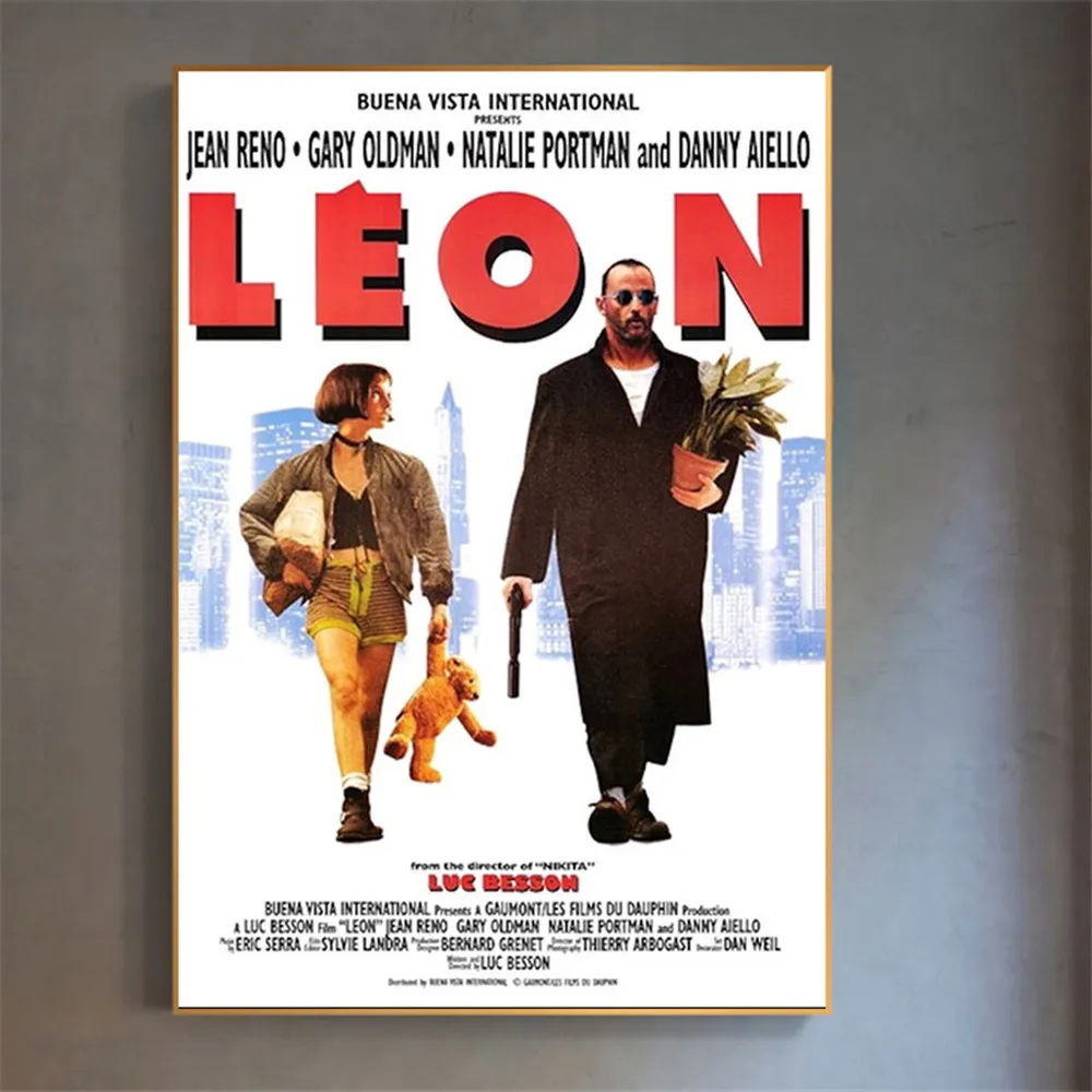 Плакат из фильма Leon профессиональные художественные принты на холсте домашний