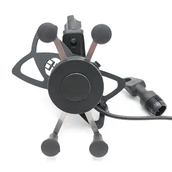 

Motorcycle Phone Bracket Car Navigation X-shape Holder With USB Charger Handlebar Mirror Seat Motorcycle Phone Holder