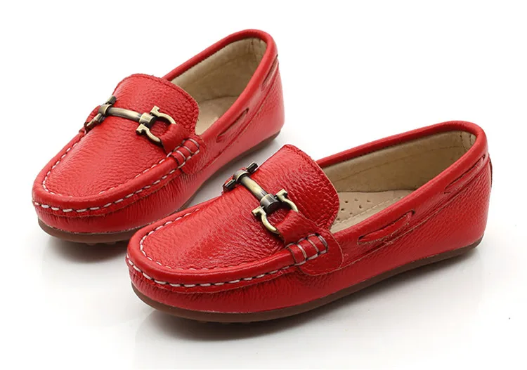 Mocassins de Couro Sapatos do Bebê da Criança Sapatos de Couro Nova Primavera Fundo Macio Genuíno Crianças Respirável Apartamentos Casuais Meninos 04 11 Cheap Sapatos de couro