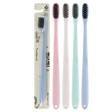 1 шт. красочная бамбуковая зубная щетка зубная паста Экологичная деревянная Радужная бамбуковая зубная щетка для ухода за полостью рта мягкая щетина без коробки
