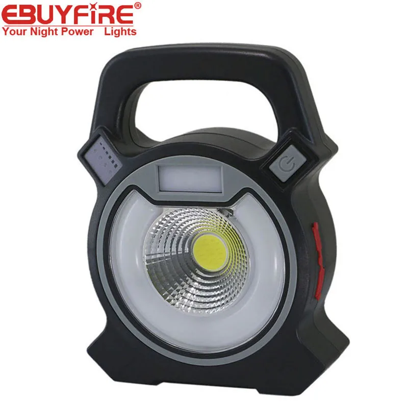

USB Portable Floodlight Working light lamp 18650 rechargeable flashlight lanterna Red blue Campfire outdoor jobs led